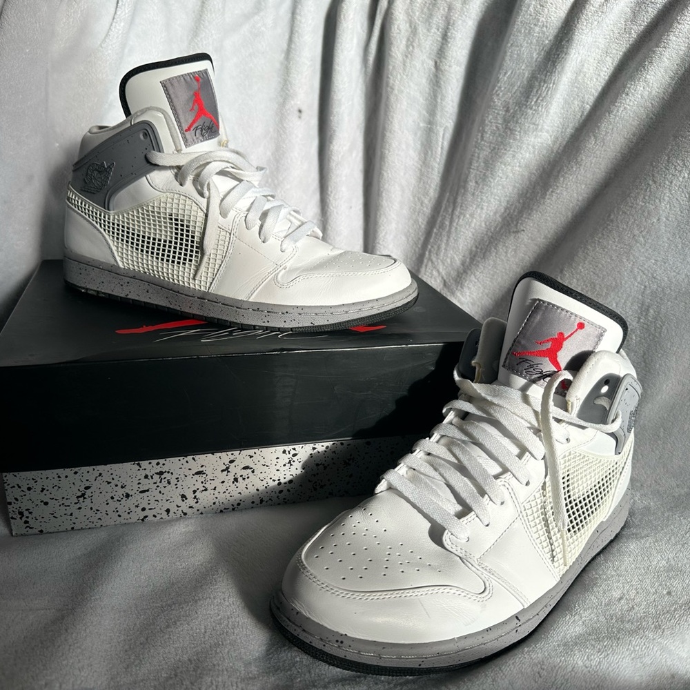 Nike Air Jordan White and Gray Sneakers